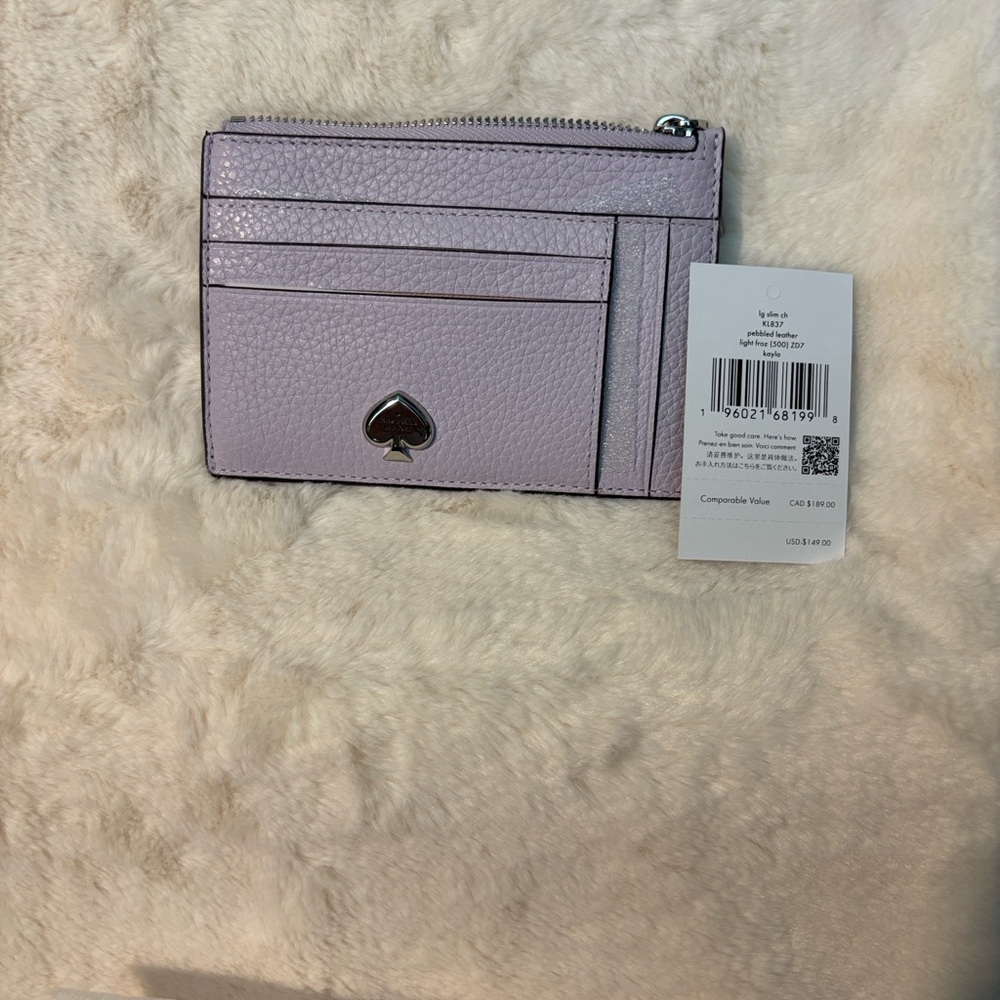 Kate Spade Lavender Card Wallet